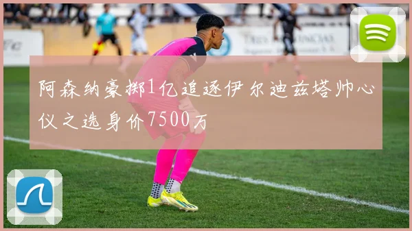 阿森纳豪掷1亿追逐伊尔迪兹塔帅心仪之选身价7500万